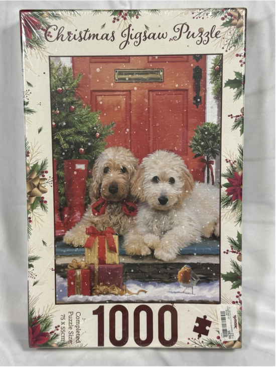 Robert Frederick Other - Robert Frederick 1000 Pc Christmas Dog Puzzle 75x55cm Goldendoodle Lab Sealed